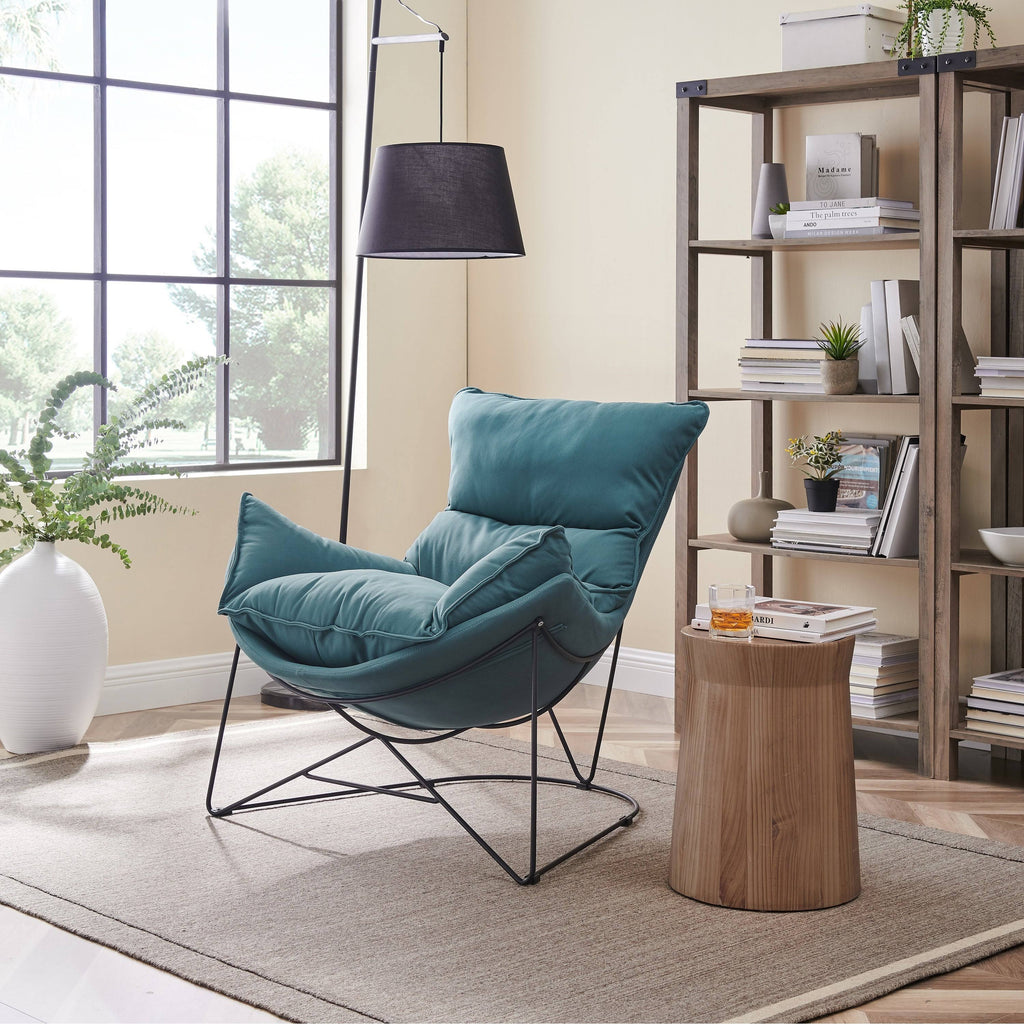 Orange Accent Chaise Chair U14817