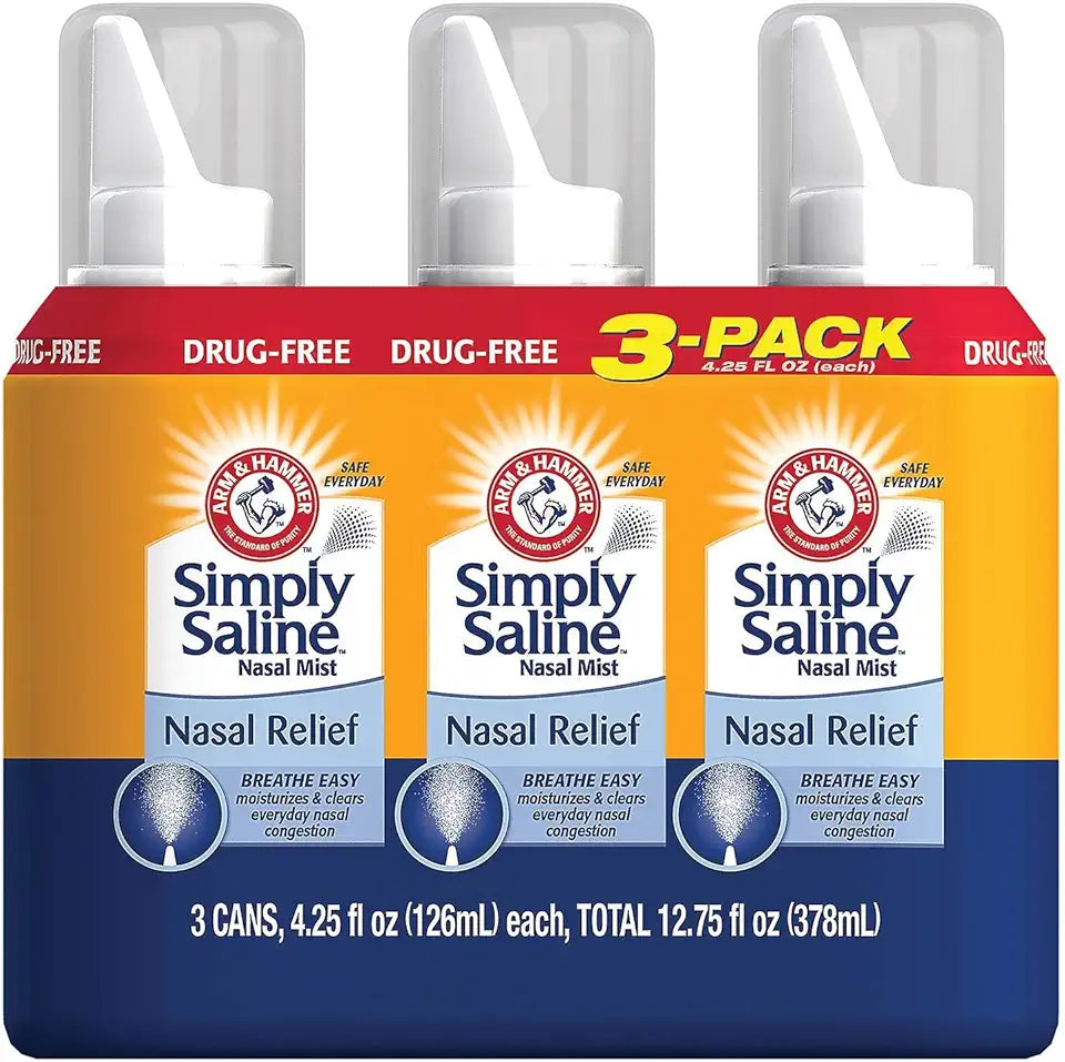 Saline Adult Nasal Mist 3 Pack 4.25 Oz C36137
