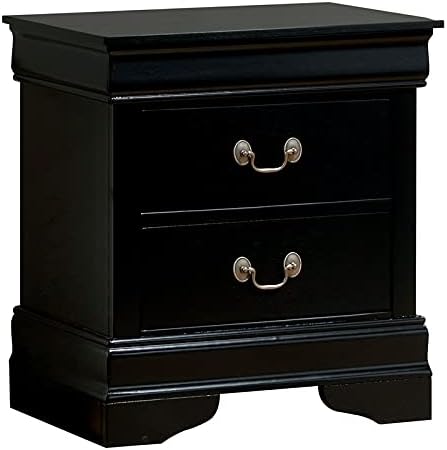 Solid Wood 2-Drawer Nightstand Y2745