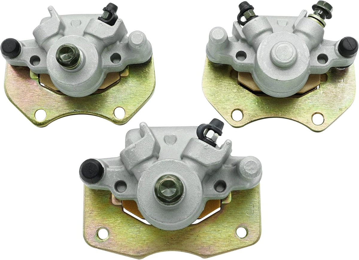 Front Left Right & Rear Brake Calipers with Pads for Can Am Outlander 330 400 500 650 850 S335825