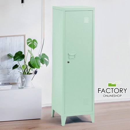 Green Metal Storage Cabinet Shelves O708