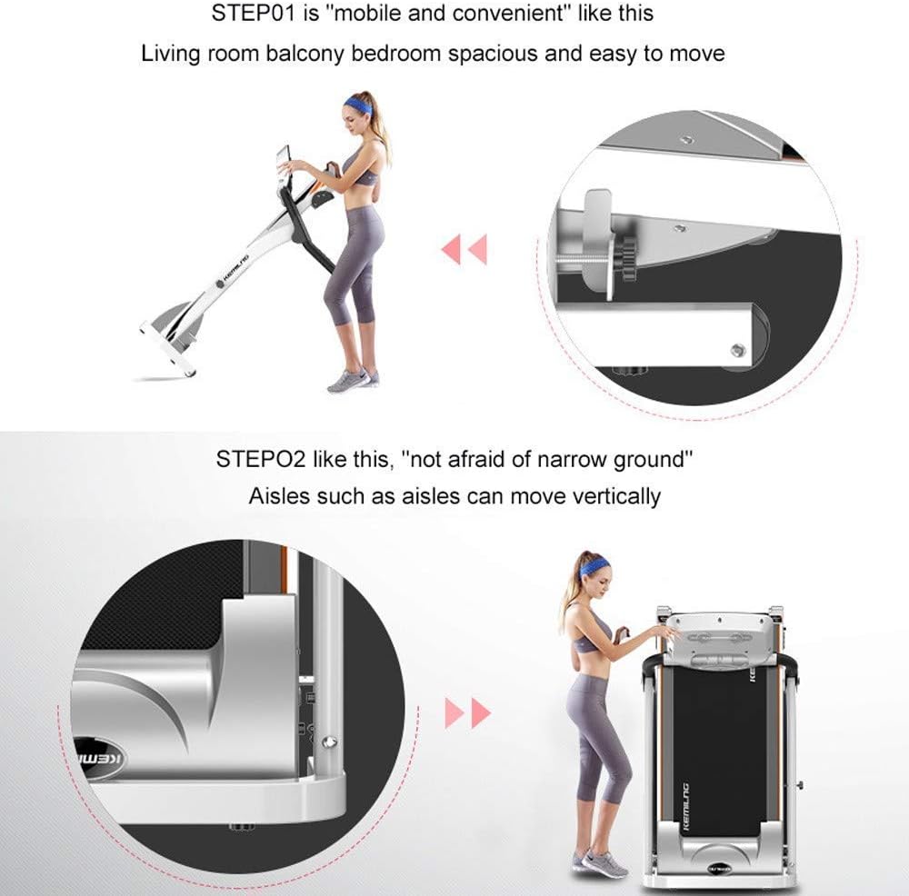 Folding Electric Treadmill with Adjustable Speed and LCD Screen Y873823