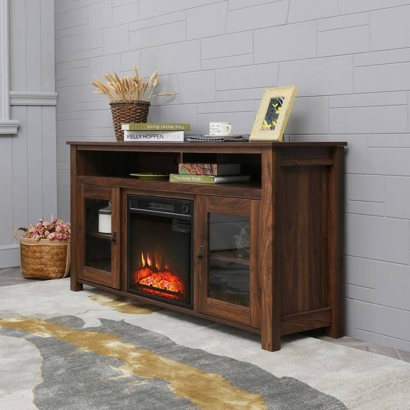 TV Stand with Electric Fireplace 43.3 E879036
