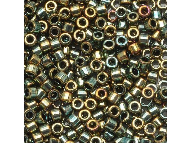 11/0 Metallic Green Bronze Seed Beads K47407