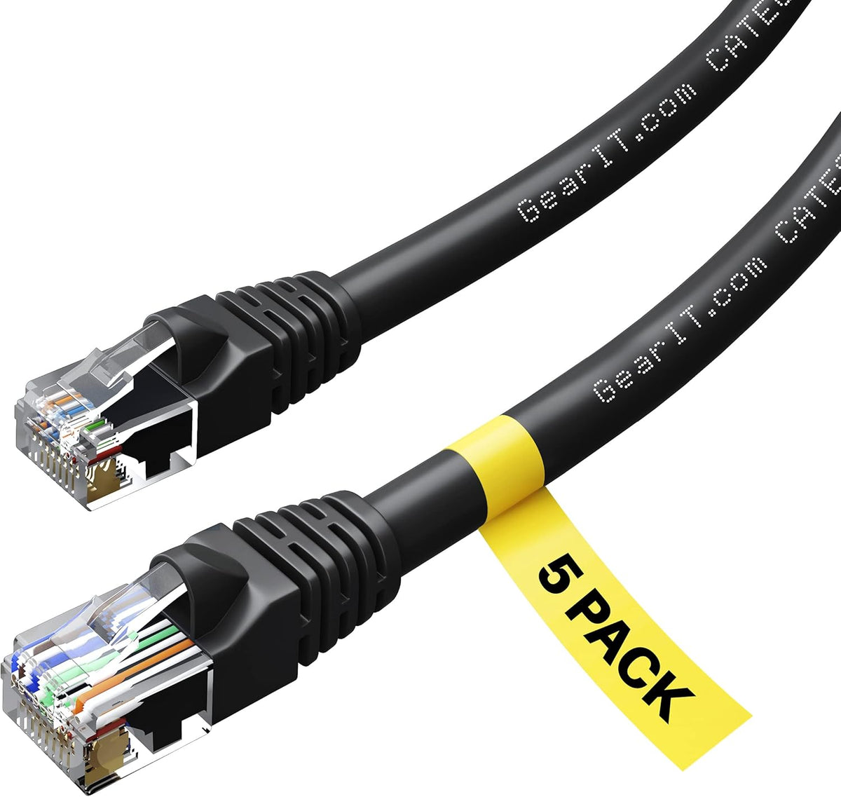 Cat 6 Ethernet Cable 1 ft 50-Pack Black G341331