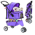 Pink 3 Wheels Pet Stroller T706
