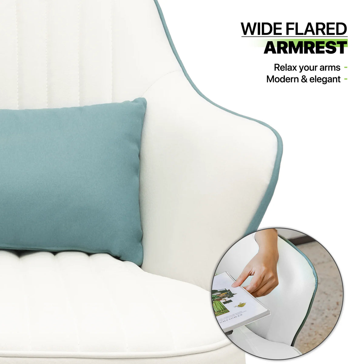 Cadet Blue Upholstered Accent Chair Z5375