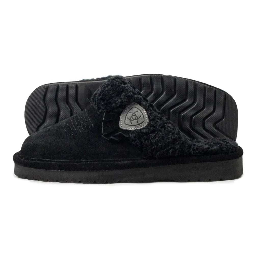 Black Square Toe Slide N58604