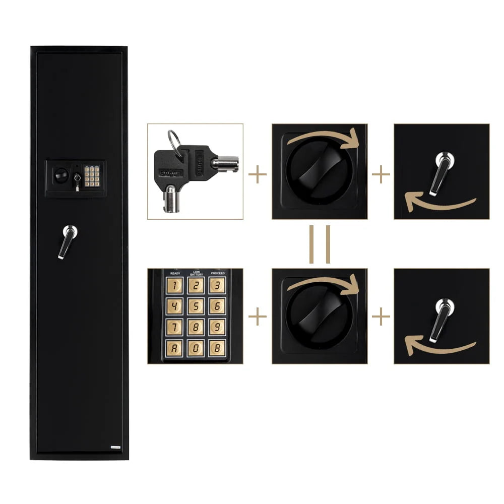 Gun Safe Cabinet with Digital Keypad for 5 Rifles F377498