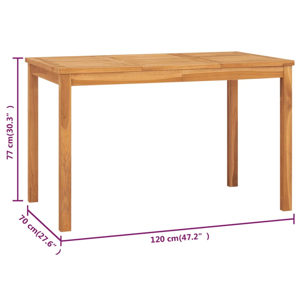 Solid Teak Wood Patio Dining Table H266