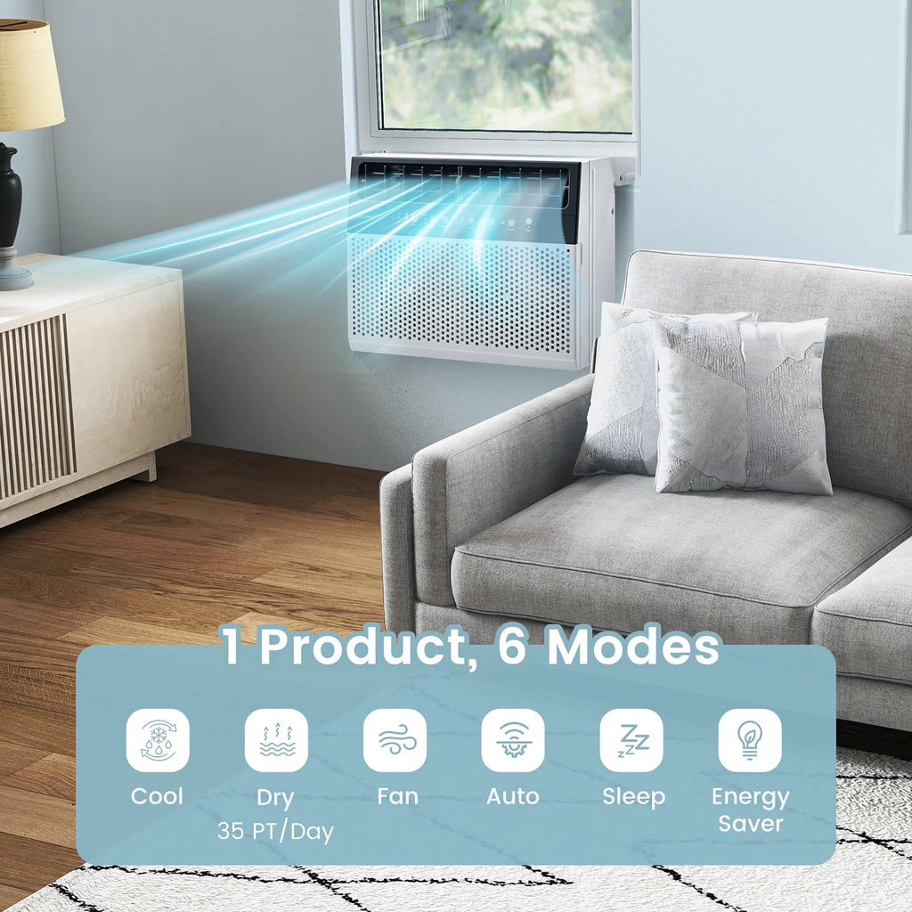 6000 BTU Window Air Conditioner with Remote O3408