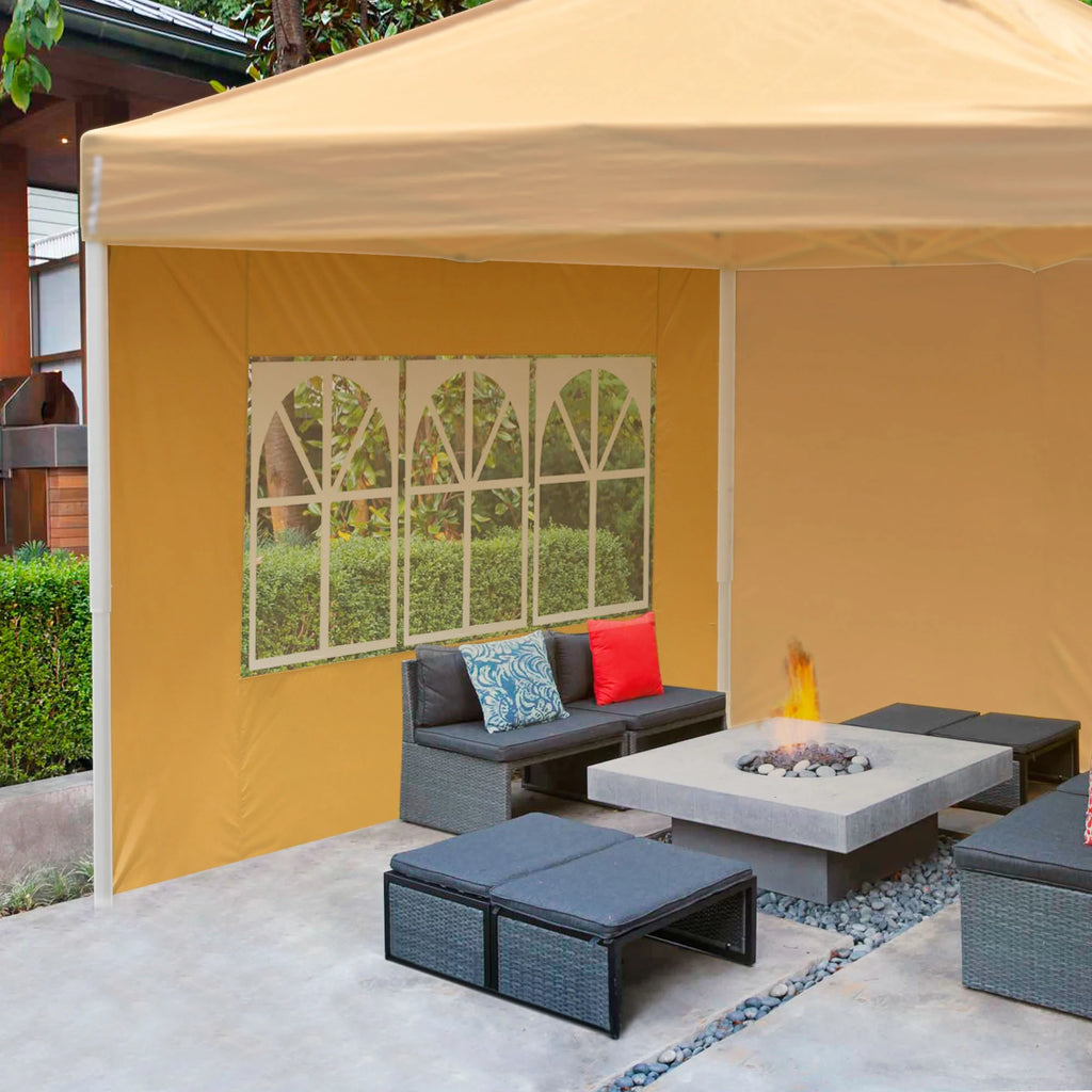 UV30+ Privacy Window Sidewall for 10x10ft Canopy Camping 2 Pieces S70444