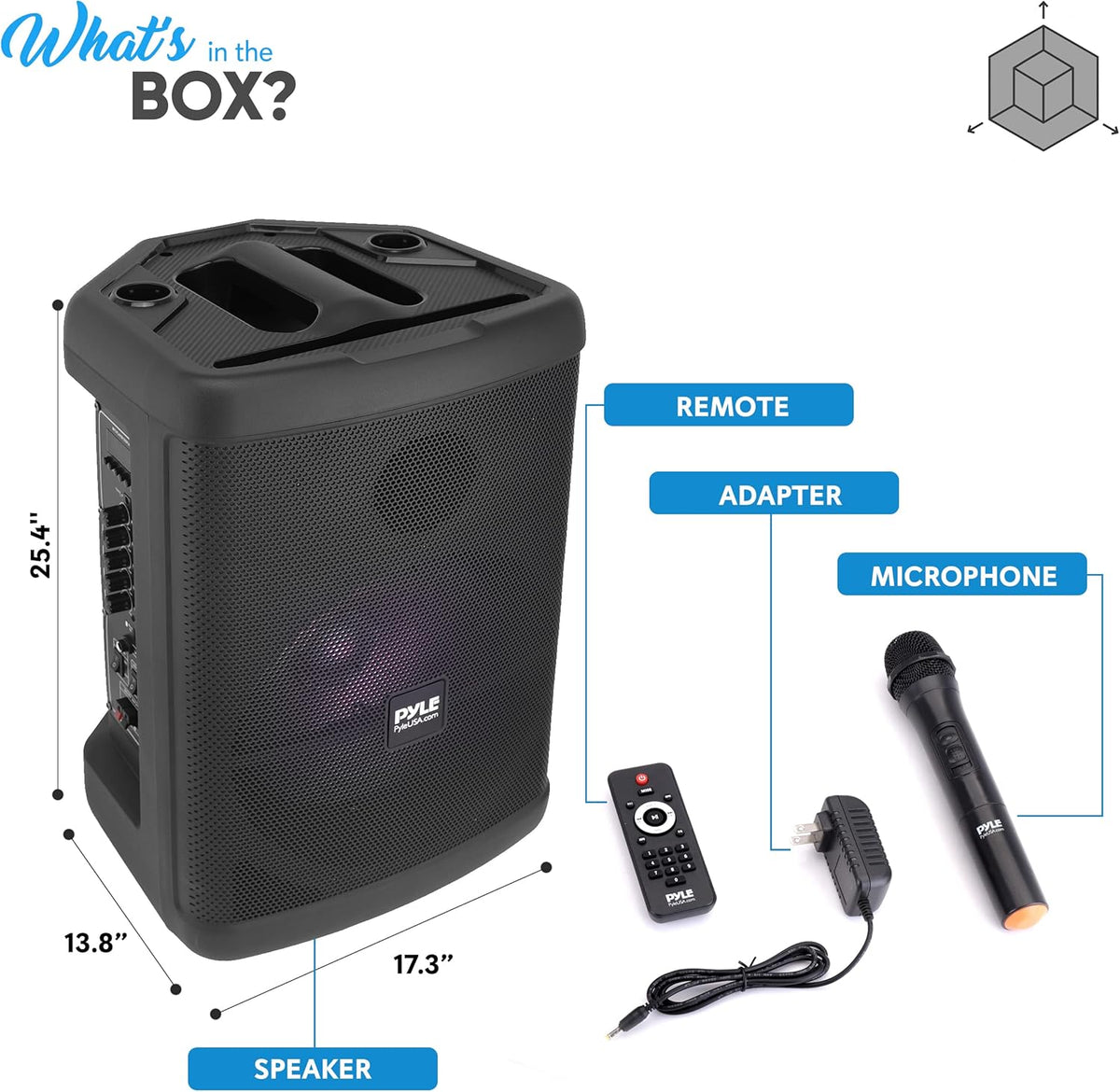 500W 15” Rechargeable Portable Bluetooth PA Speaker F299