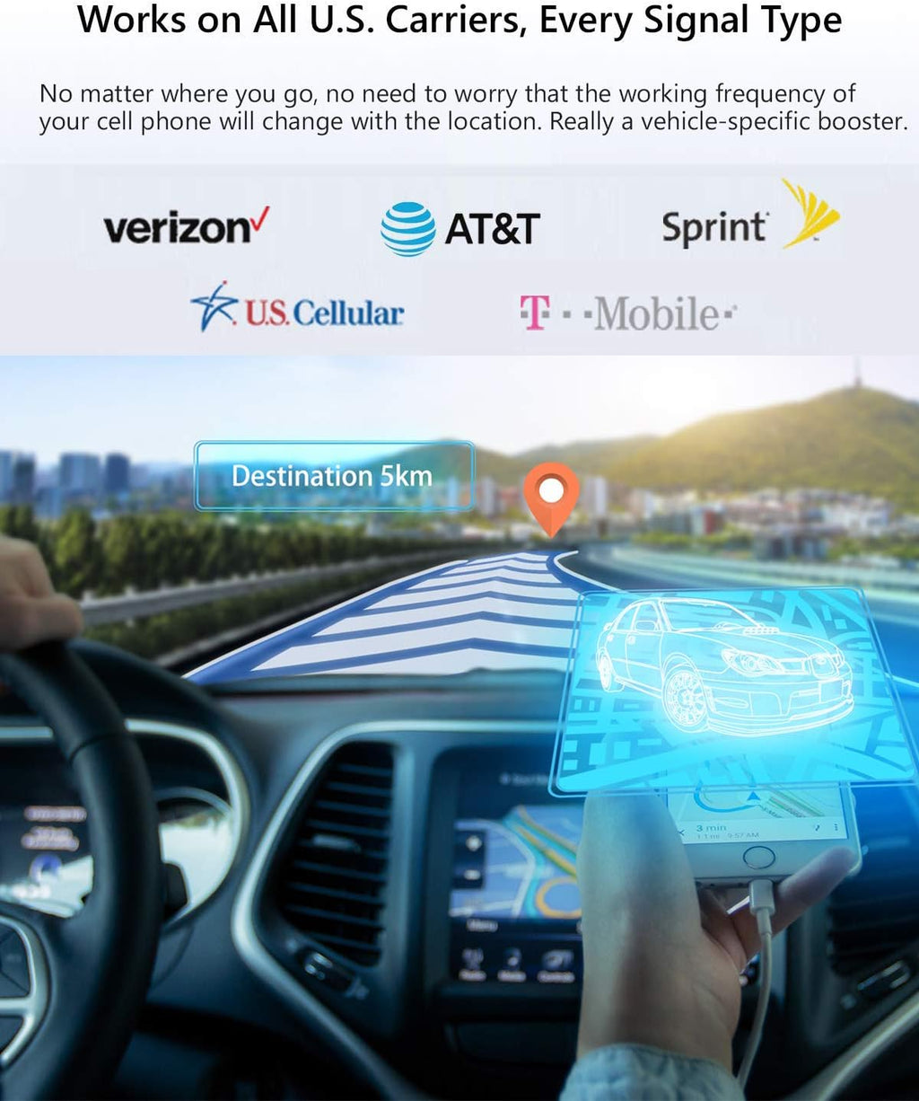 5 Bands Vehicle Cell Signal Booster W934270