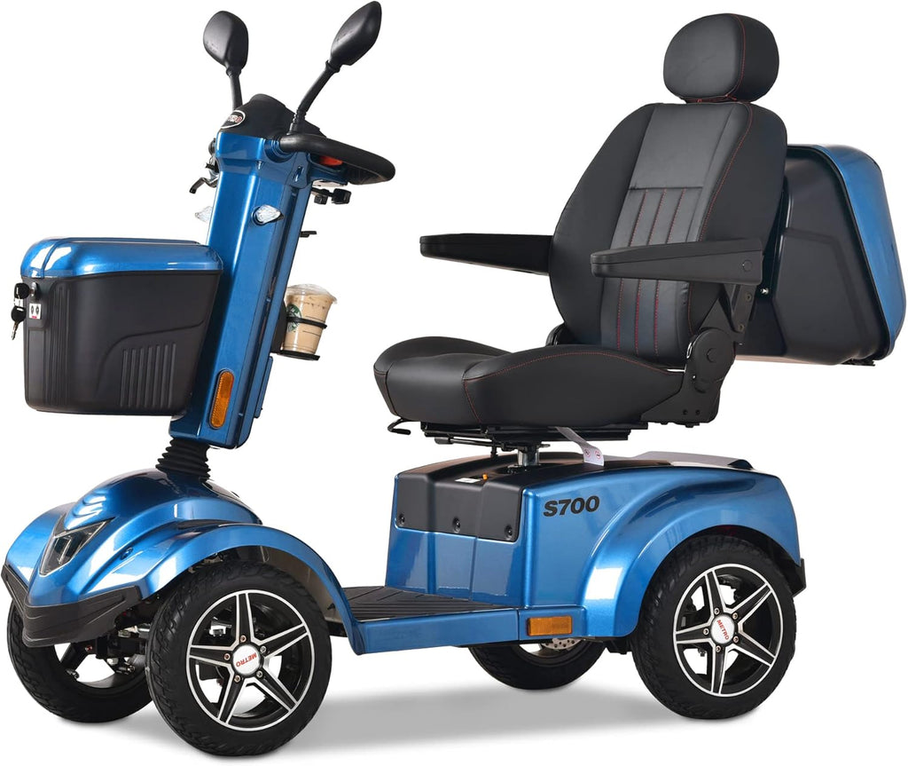 Yellow 4 Wheel Foldable Electric Mobility Scooter N89433