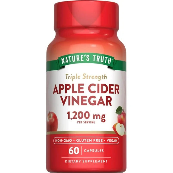Apple Cider Vinegar 1200mg 60 Capsules Extra Strength Supplement R121