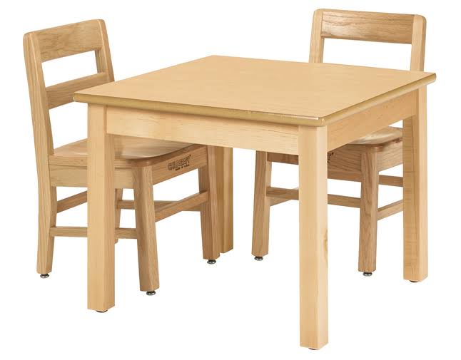 Square Laminate Top Wood Table H86290