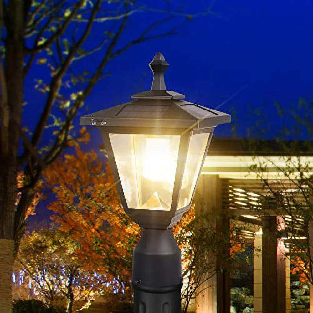 Solar Powered LED Aluminum Post Mounted Lamp F803734