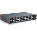 26 Port PoE Switch with 24 Ports 10/100Mbps PoE+@400W, 2 Gigabit Uplink Ports, VLAN Mode, Metal Case, Rack Mount L8576