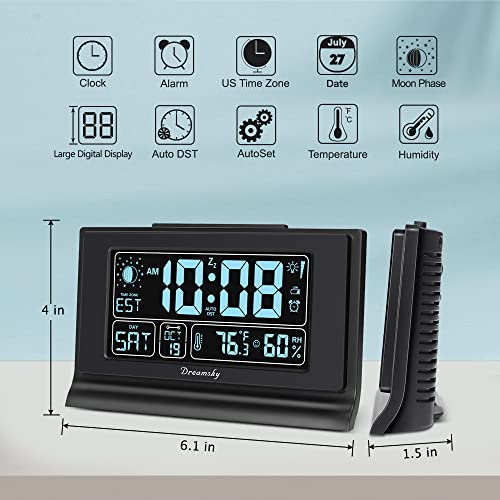 Auto Set Digital Alarm Clock with 5 Inch Large Display B62873