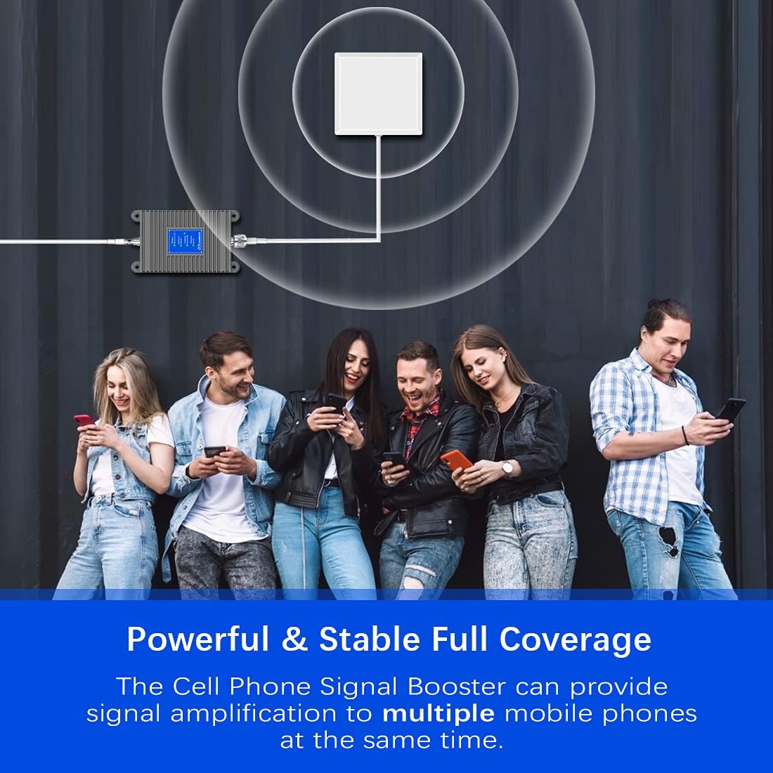 Cell Phone Signal Booster Gray W702