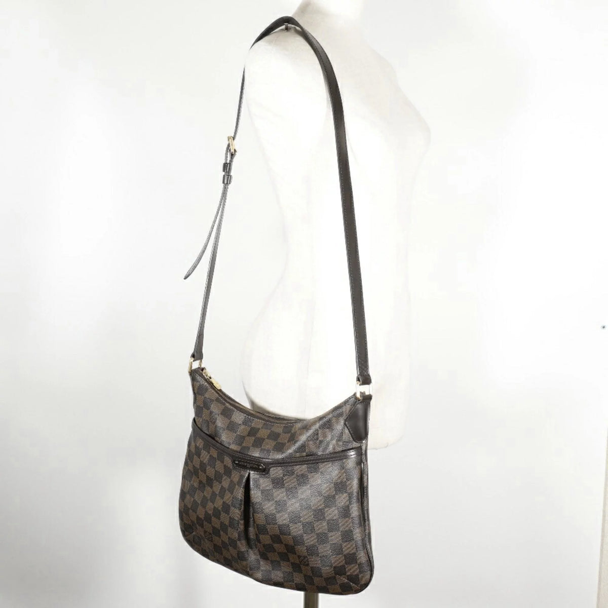 Brown Damier Canvas Shoulder Bag T5256