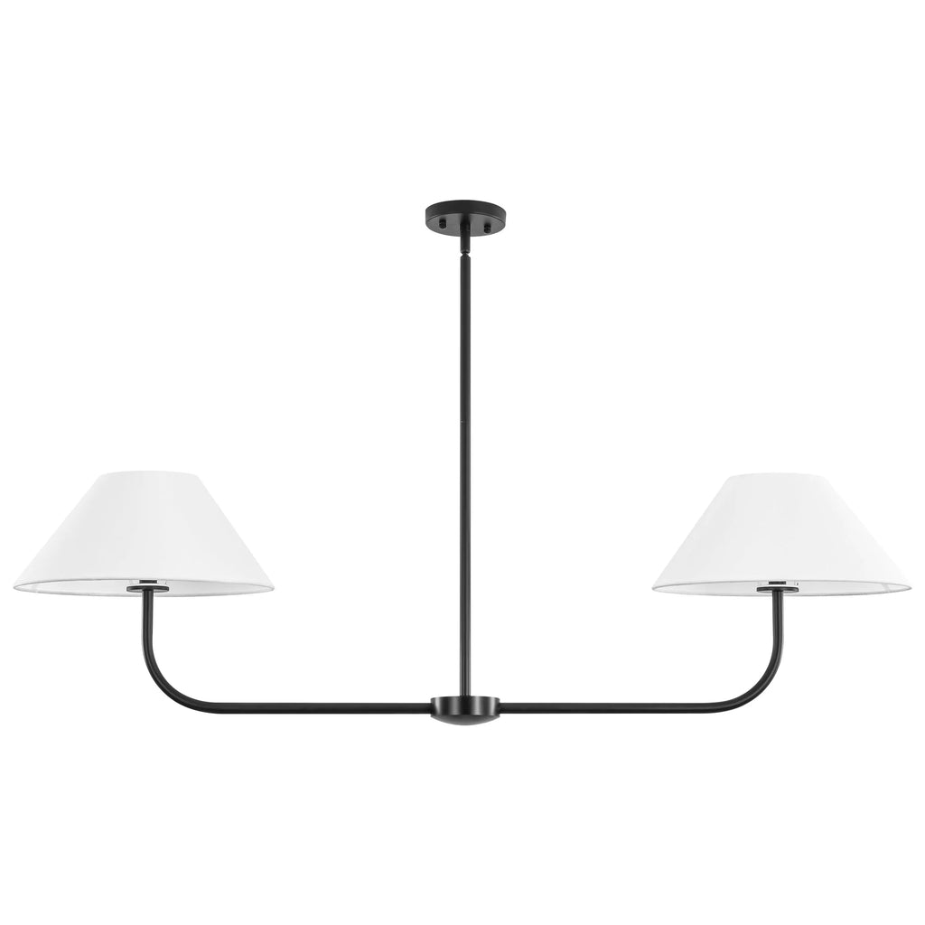 2-Light Dimmable Fabric Linear Pendant P292119