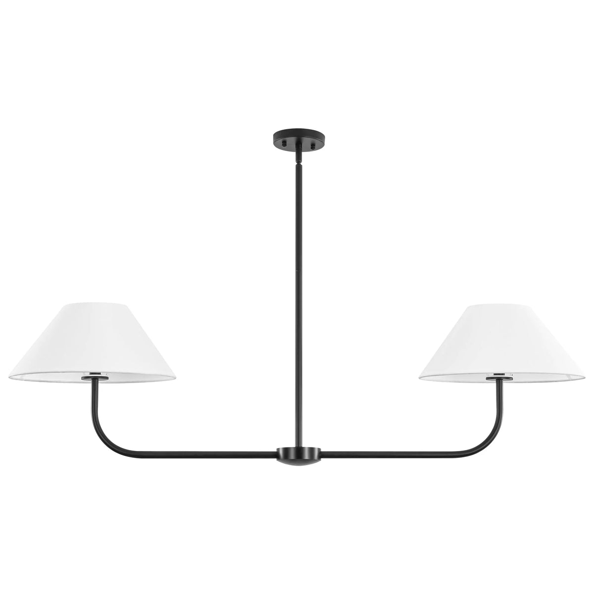 2-Light Dimmable Fabric Linear Pendant P292119