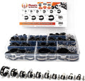 100pcs 304 Stainless Steel Rubber Insulated Cable Clamps 10 Sizes Y345