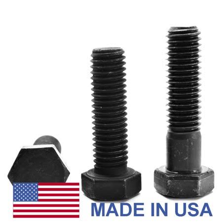 5/16 inch-18 x 1 1/4 inch Coarse Thread Grade 8 Hex Cap Screw Black Oxide Pk 550 B745