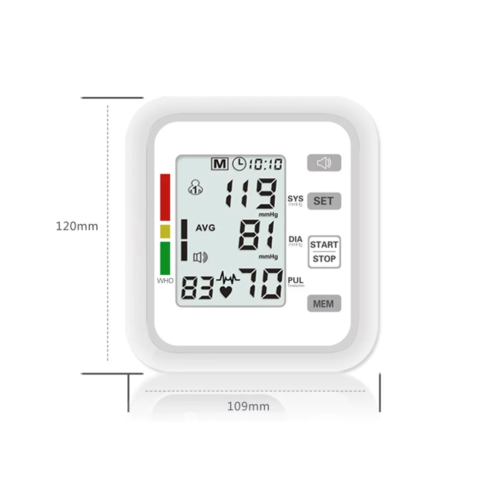 Upper Arm Automatic Electronic Blood Pressure Meter with LCD Display B370820