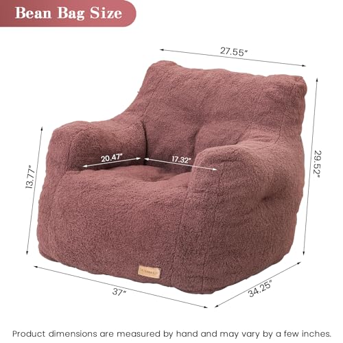 Black Bean Bag Chair with Memory Foam M40478
