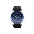 Stainless Steel Watch with Black Rubber Band D499