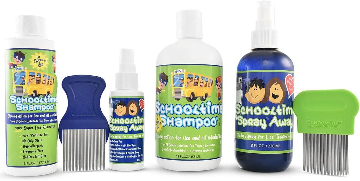 6 oz Shampoo, 2 oz Spray Away with Stainless Steel Comb W41706