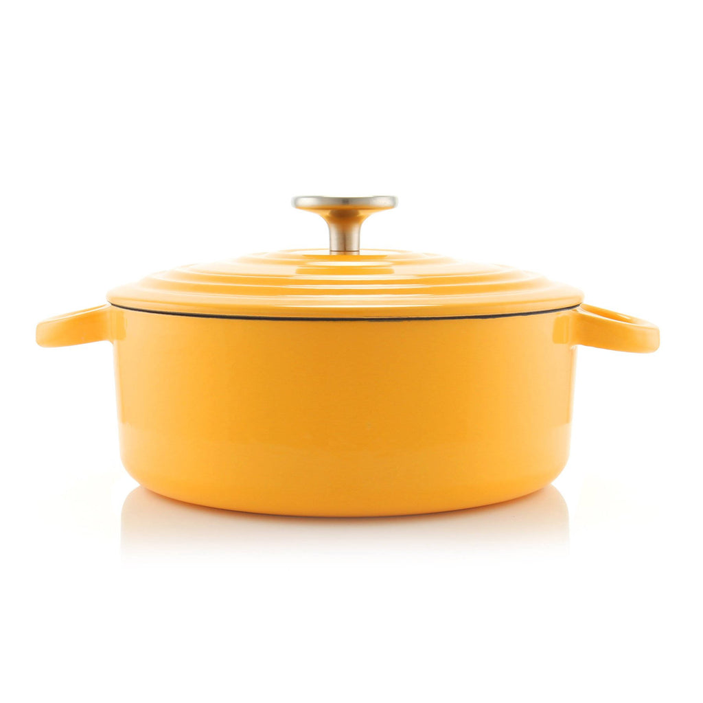 3 qt Round Cast Iron Dutch Oven Cobalt Blue K685095