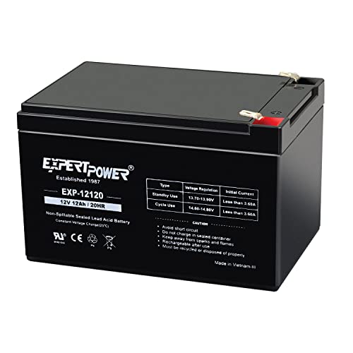 12 Volt 12 Ah Rechargeable Battery with F2 Terminals E388