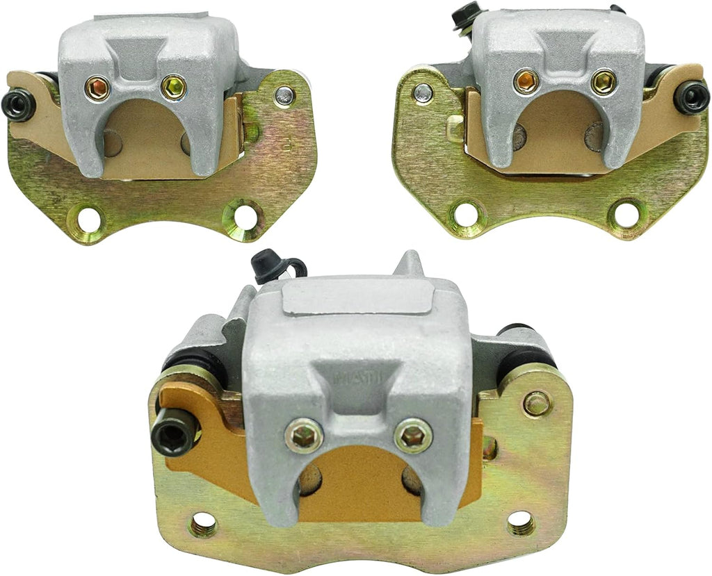 Front Left Right & Rear Brake Calipers with Pads for Can Am Outlander 330 400 500 650 850 S335825
