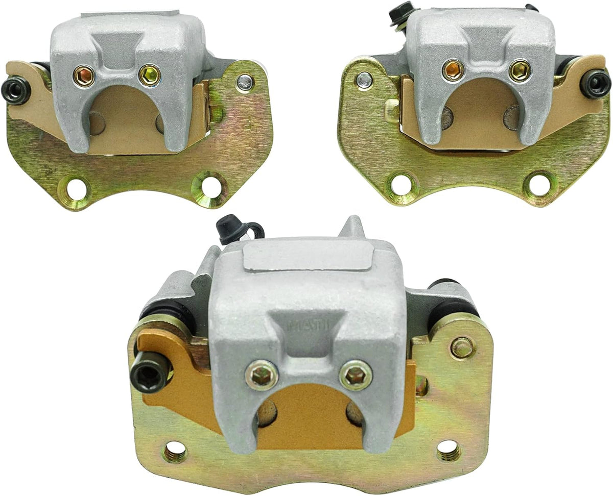 Front Left Right & Rear Brake Calipers with Pads for Can Am Outlander 330 400 500 650 850 S335825