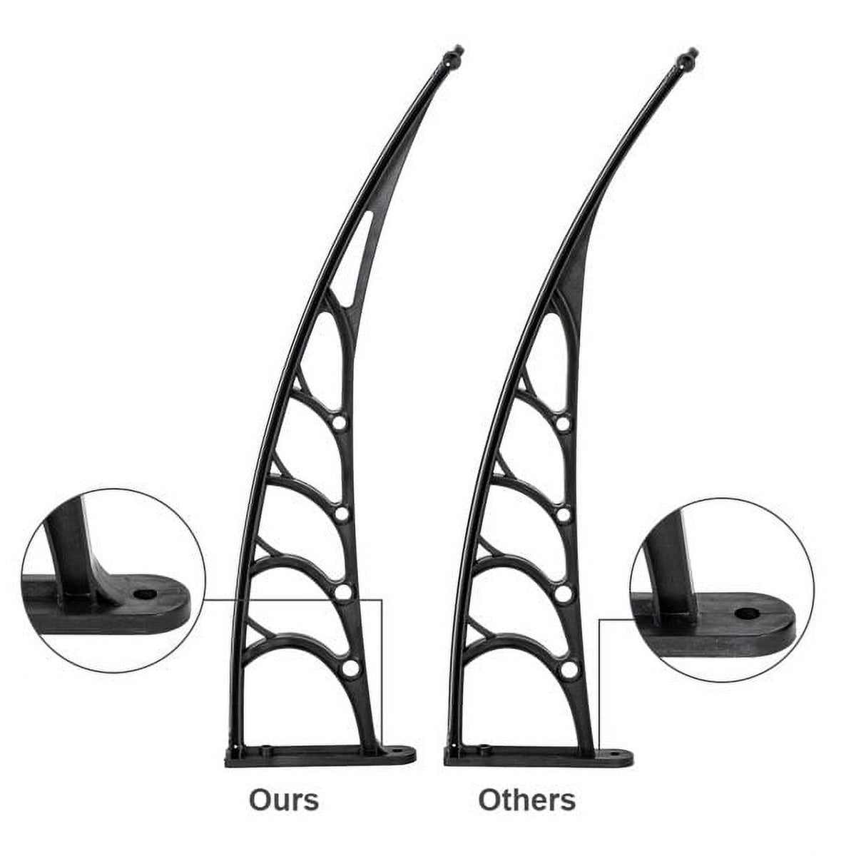 Window Awnings 40" x 38" Brown & Black X9701