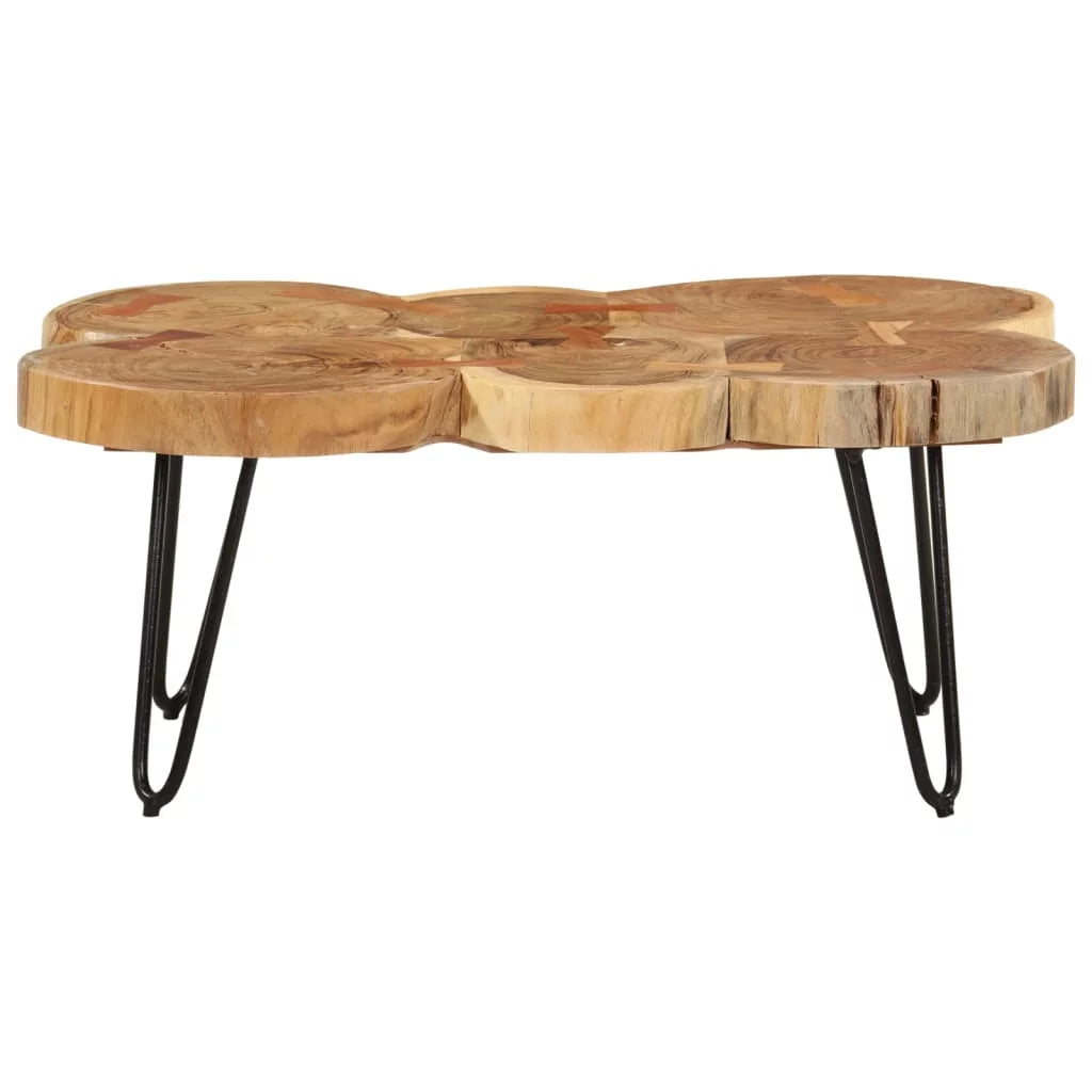 14.2" 6 Trunks Solid Wood Acacia Coffee Table Z264374