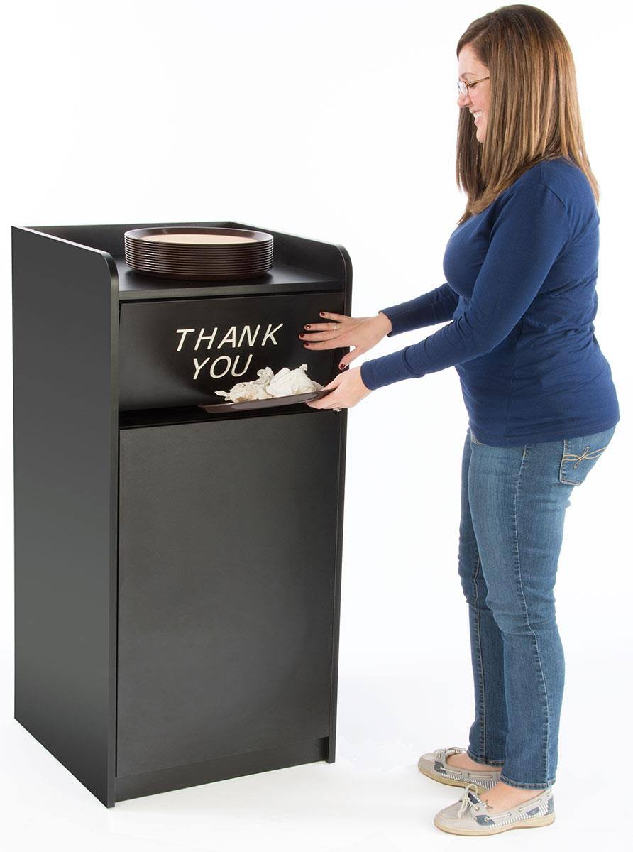 Black 36 Gallon Dual Waste Receptacle K5725