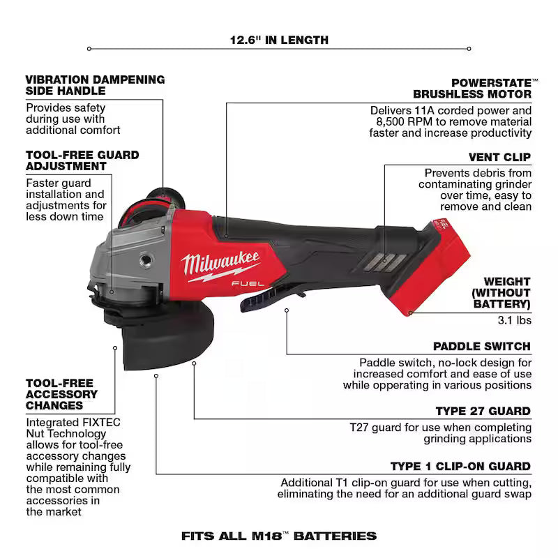18V Lithium-Ion Brushless Cordless Combo Kit with 5.0Ah Batteries and Charger C47336