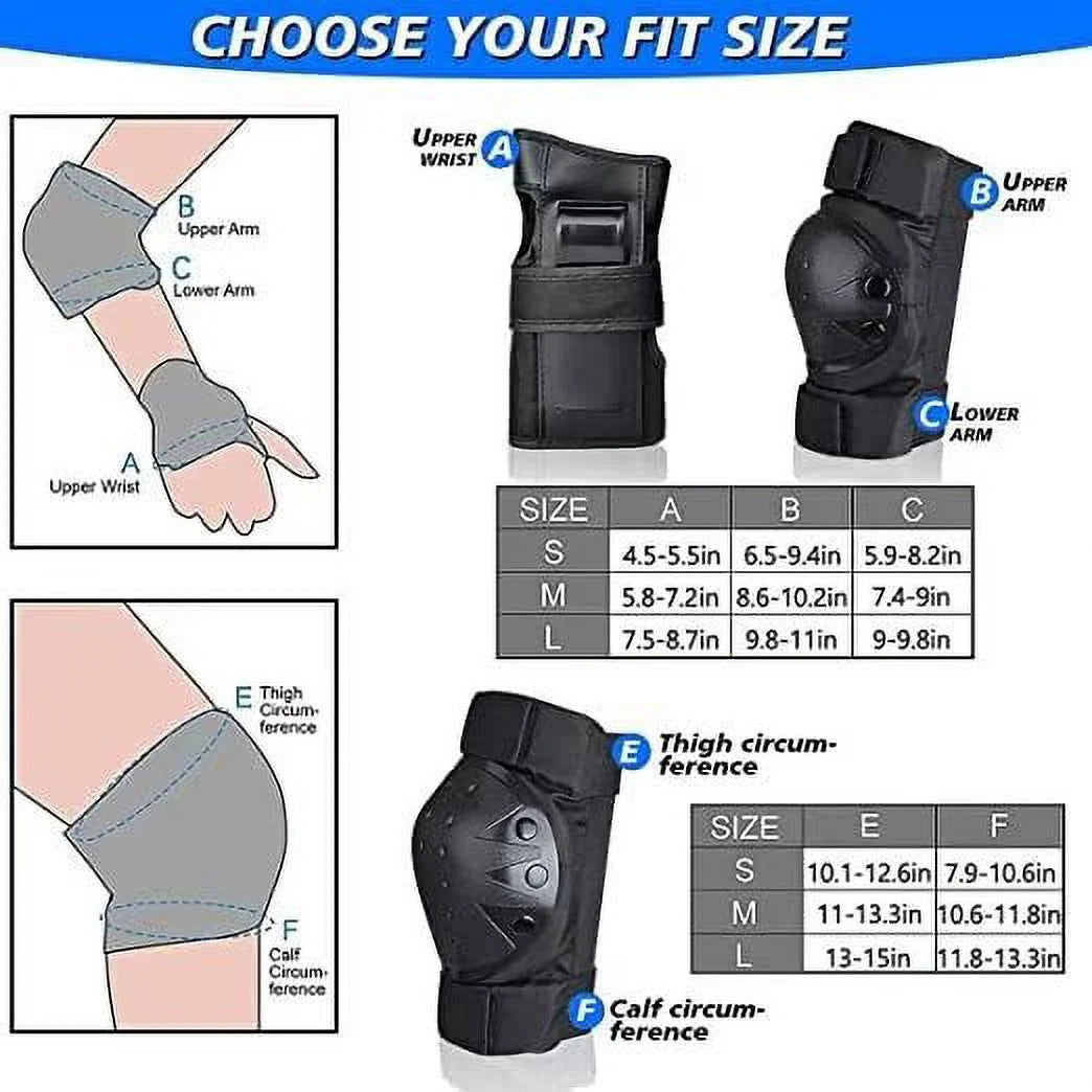 Blue Knee Pads for Skateboard Roller Skating Bicycle Scooter X961146