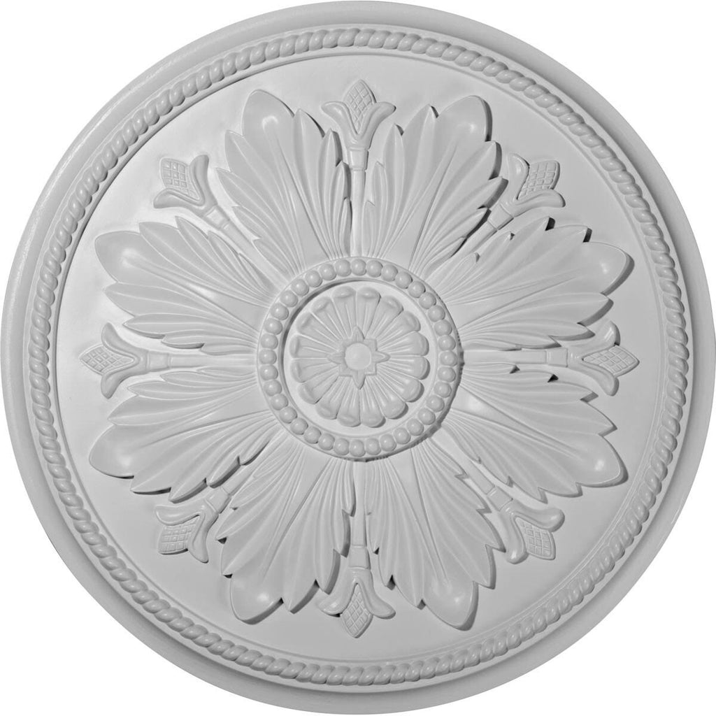 23 5/8x22OD x 1 1/2x22P Hand-Painted Ceiling Medallion H4003