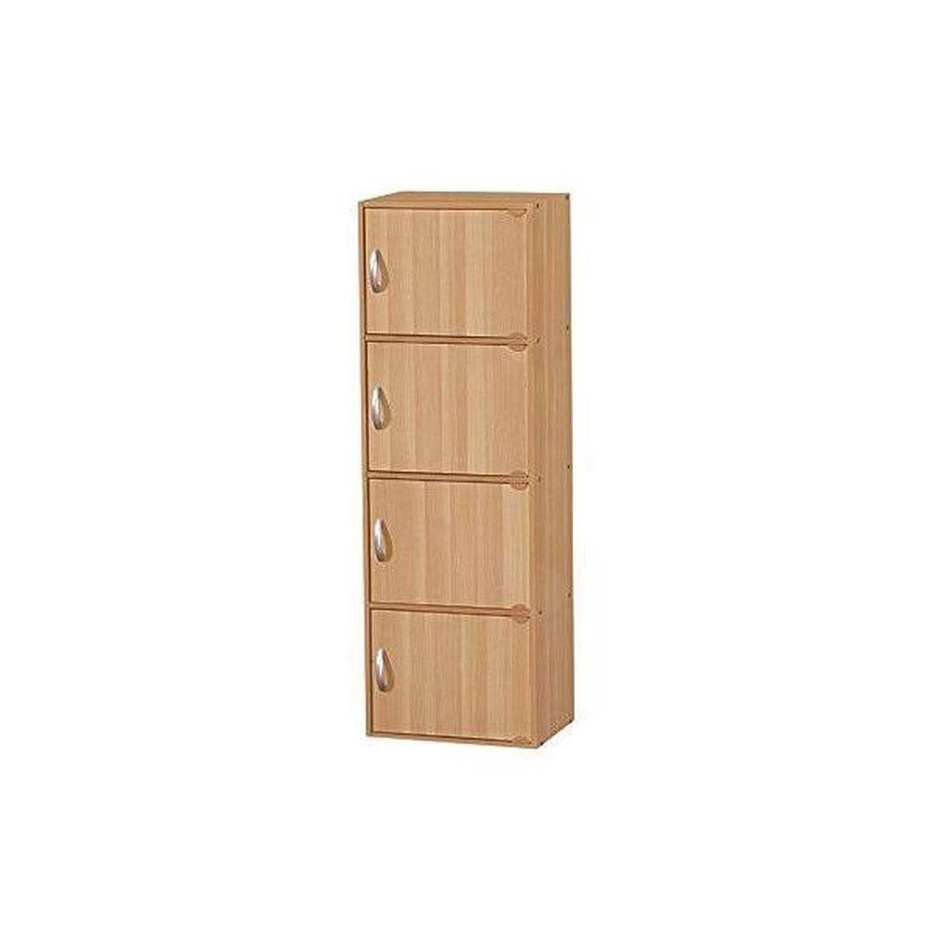 4-Shelf Bookcase Cabinet Beech U61052