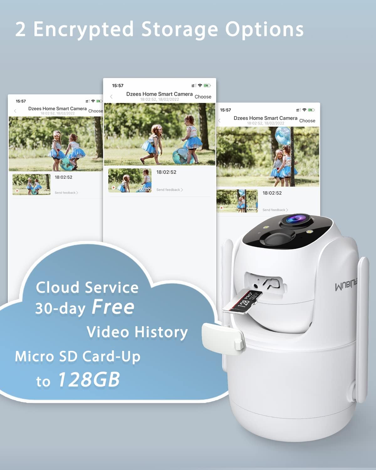 Battery Powered Wireless Outdoor Security Camera K56185