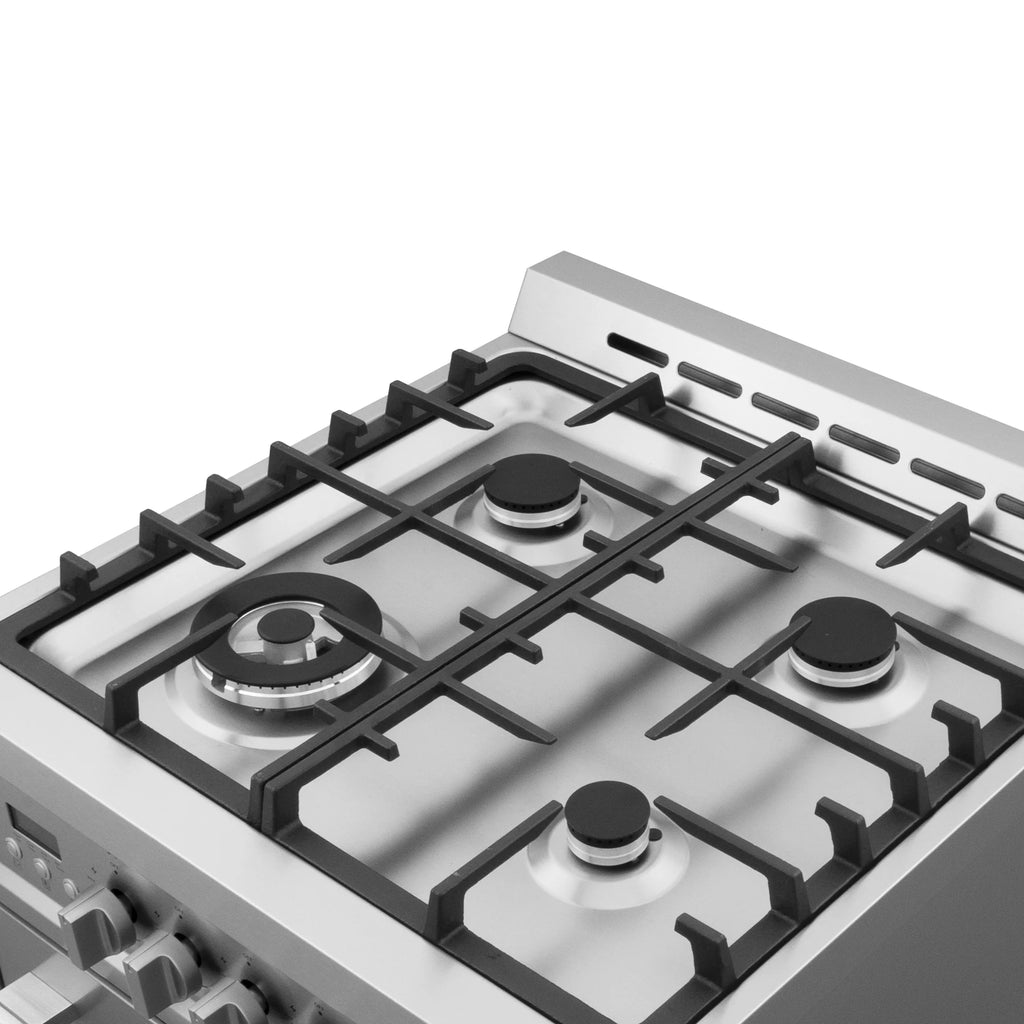 Stainless Steel 4 Burner Gas Range with Cast Iron Grates X5716