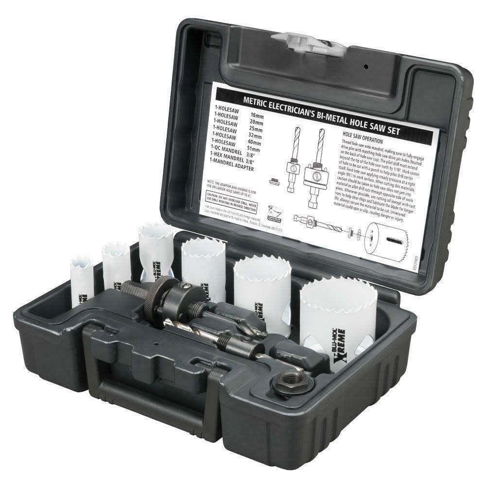 9-Piece Bi-Metal Hole Saw Kit K60076