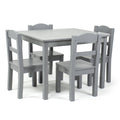 Grey Wood Kids Table and 4 Chair Set B8907
