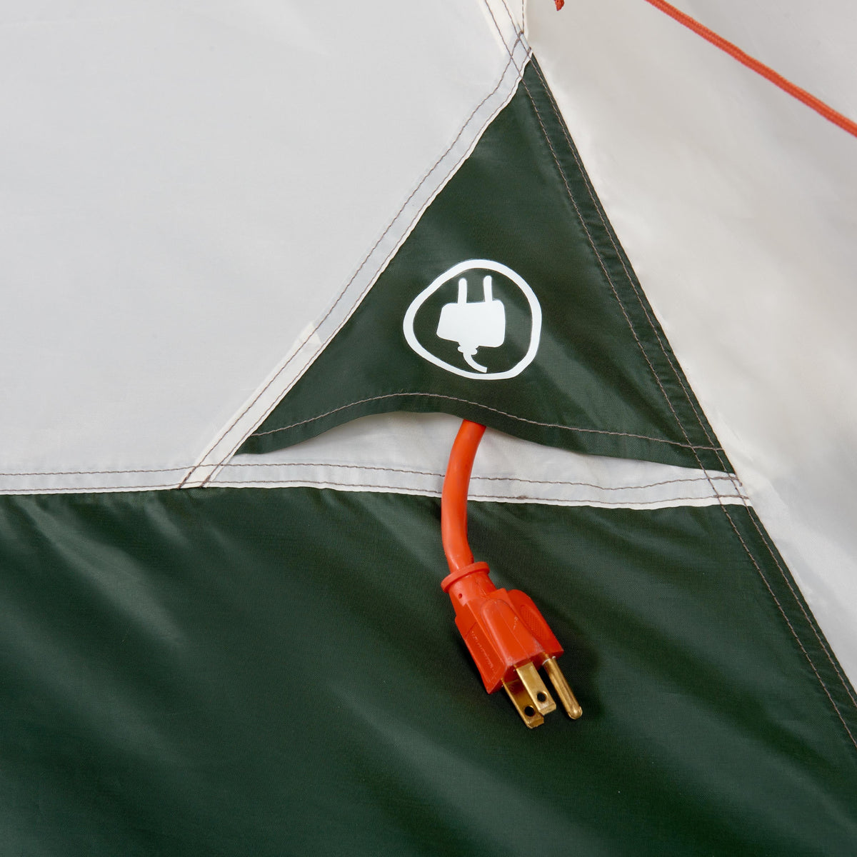 7-Person 1-Room Teepee Tent with Vented Rear Window, Green M8697
